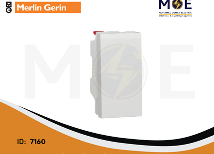 Merlin Gerin Eunea Intermediate Reversing Switch White 1P 10A 250V | U3.101.18 | مفتاح مفرد ابيض
