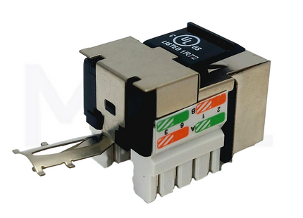 European netconnect Cat6 Shielded RJ45 Network Keystone Jack Tools Less STP | E2002F