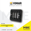 Vimar Serie 8000 Mounting Frame Black 3module | 08531.A | شاسي بلاستيك اسود