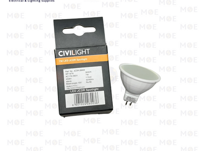 CIVILIGHT LED Spot Lamp WarmWhite GU5.3 MR16 7W | 28003 | لمبة سبوت ليد ورم وايت