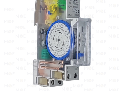 S.E.M Daily Analog Time Switch with Reserve Din 220V 16A 1module | SUL 180 a | تايمر يومي اربعة و عشرون ساعة