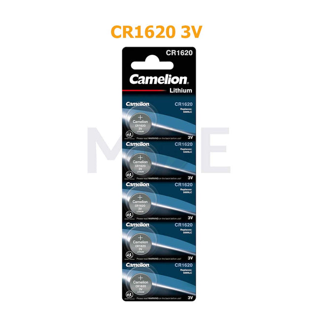 Camelion Battery Button/Coin Cell Lithium CR1620 3V