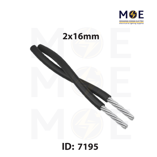 Liban Cables LV ABC Cable Aluminum ( Torsadé ) | EAXT 2x16mm ( 2x16//E ) | كابل هوائي المنيوم تورسدي