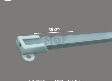 SEG Aluminum LED Tube Light Fixture WarmWhite DC 12V 7W 50cm | LR1008 1221 | شاسي ليد رفيعة المنيوم ورم وايت