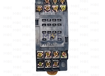 Powerelec IT Relay Socket / Base 4P 14Pin | DQ-Base4P | قاعدة ريليه ميني اربعة توش