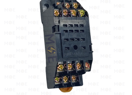 Powerelec IT Relay Socket / Base 4P 14Pin | DQ-Base4P | قاعدة ريليه ميني اربعة توش