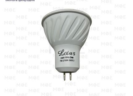 Lotus LED Spot Lamp Dimmable WarmWhite GU5.3 MR16 7W | لمبة سبوت ليد ورم وايت