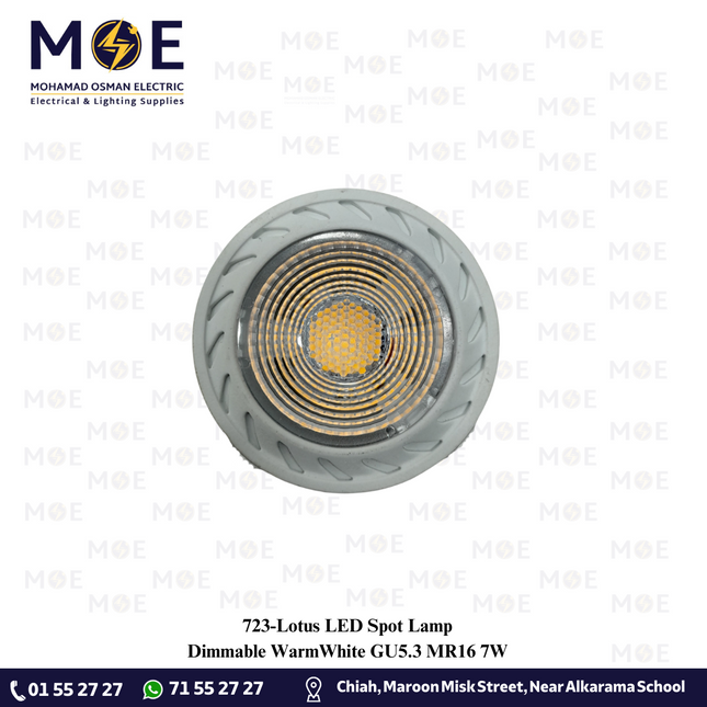 Lotus LED Spot Lamp Dimmable WarmWhite GU5.3 MR16 7W