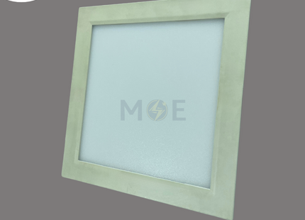 Greenlite LED Downlight/ Panel Light White Ceiling Flush Mounted Square WarmWhite 3000K 22cm 25W | KG-815 | سبوت ليد مربع مخفي ابيض ورم وايت