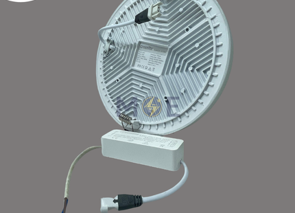 Greenlite LED Downlight/ Panel Light White Ceiling Flush Mounted FrameLess Circular Daylight 6400K 3000Lm 15cm 30W | GR-2400-30W | سبوت ليد مدور مخفي بدون كادر ابيض دايلايت