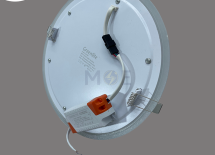 Greenlite LED Downlight/ Panel Light RGB Frame Ceiling Flush Mounted Circular WarmWhite 3000K 2000Lm 20.5cm 18+6W | GR-18+6W-RGB-WW | سبوت ليد مدور مخفي ملون اخضر و ازرق و احمر مع ورم وايت