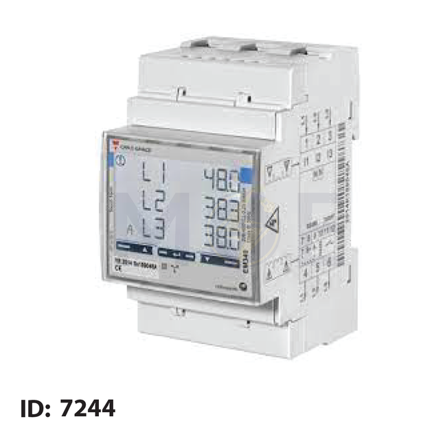 Carlo Gavazzi Digital Three Phase Energy Meter KwH 208 to 400 VLL AC 5(65)A 4module | EM340-DINAV23XO1X