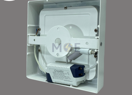 Greenlite LED Downlight/ Panel Light Ceiling Surface Mounted Square White Daylight 6500K 1500Lm 17cm 15W | GR-CPS-15W | سبوت ليد مربع ظاهر ابيض دايلايت