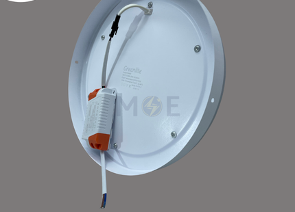 Greenlite LED Downlight/ Panel Light RGB Frame Ceiling Surface Mounted Circular Daylight 6400K 2000Lm 24cm 18+6W | GR-18+6W-RGB-WW | سبوت ليد مدور ظاهر ملون اخضر و ازرق و احمر مع دايلايت