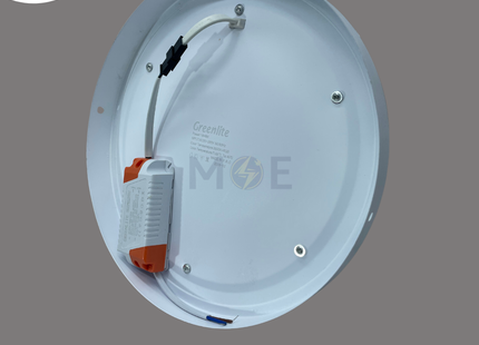 Greenlite LED Downlight/ Panel Light RGB Frame Ceiling Surface Mounted Circular WarmWhite 3000K 2000Lm 24cm 18+6W | GR-18+6W-RGB-WW | سبوت ليد مدور ظاهر ملون اخضر و ازرق و احمر مع ورم وايت