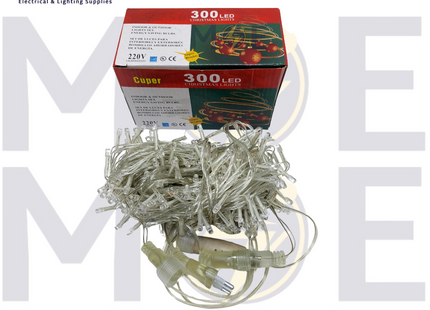 Cuper LED Mini Christmas String light Waterproof White 300LED 220V | 003-15 | حبل ليد زينة مطري شفاف ضو ابيض دايلايت