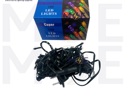 Cuper LED Mini Christmas String light Waterproof White 100LED 220V | 003-29 | حبل ليد زينة مطري اخضر ضو ابيض دايلايت مع تطويلة