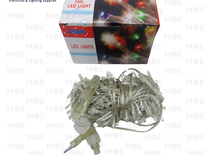 Cuper LED Mini Christmas String light WarmWhite 003-23 200LED 220V | 003-23 | حبل ليد زينة شفاف ضو ورم وايت
