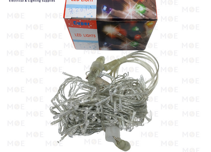 Cuper LED Mini Christmas String light Waterproof White 200LED 220V | 003-22 | حبل ليد زينة مطري شفاف ضو ابيض دايلايت مع تطويلة