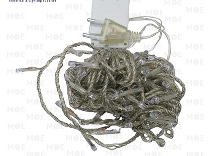 LED Mini Christmas String light Green With Mini Controller Moving Light 5W 100L 220V | SR1904KJ | حبل زينة ليد شفاف ضو اخضر