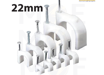 KSS Cable Clips / Wall Wire Clips 22mm | PNK22WE NC-8N | اتاش للكابل