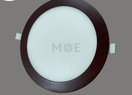 Cuperlight LED Downlight/ Panel Light Wooden Ceiling Flush Mounted Circular Daylight 6500K 2200Lm 20.5cm 22W | KG-812 | سبوت ليد مدور مخفي خشبي دايلايت