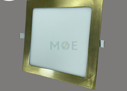 Cuperlight LED Downlight/ Panel Light Bronze Ceiling Flush Mounted Square WarmWhite 3000K 2200lm 20.5cm 22W | KG-814-AB-WW | سبوت ليد مربع مخفي برونز ورم وايت