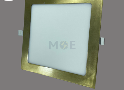Cuperlight LED Downlight/ Panel Light Bronze Ceiling Flush Mounted Square Daylight 6500K 2200lm 20.5cm 22W | KG-814-AB-DL | سبوت ليد مربع مخفي برونز دايلايت