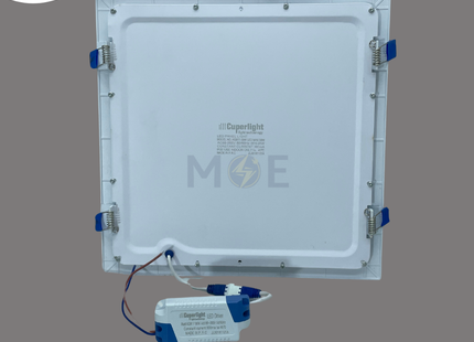 Cuperlight LED Downlight/ Panel Light White Ceiling Flush Mounted Square Warmwhite 3000K 3000Lm 28cm 30W | KG-817 | سبوت ليد مربع مخفي ابيض ورم وايت