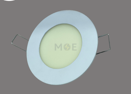CuperLight LED Downlight/ Panel Light White Ceiling Flush Mounted Circular Warmwhite 3000K 400Lm 7.5cm 4W | KG800-4W | سبوت ليد مدور مخفي ابيض ورم وايت
