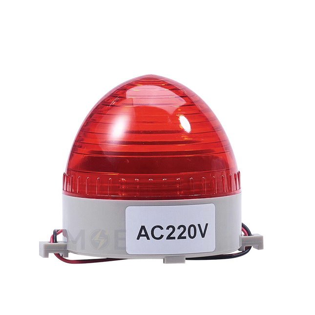 Lotus LED Flash Lamp / Signal Lamp Red 220V 6w | SNF008 06W-RD | لمبة اشارة اشتراك ليد احمر