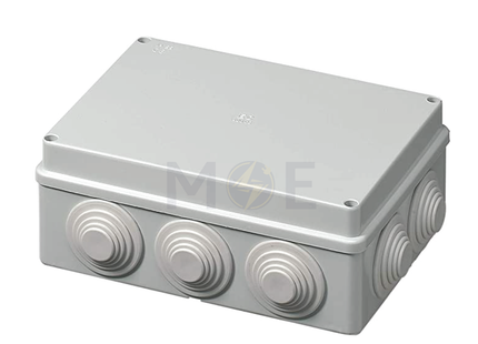 Orient Surface distribution mounting box Rectangle With Cable Gland 255x200x80mm | SM 400C7 | علبة مربعة ظاهرة مع جوان