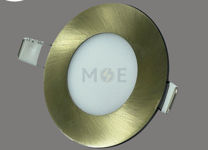 CuperLight LED Downlight/ Panel Light Bronze Ceiling Flush Mounted Circular Daylight 6000K 400Lm 7.5cm 4W | KG800-4W | سبوت ليد مدور مخفي برونز دايلايت