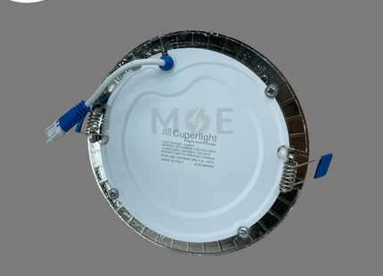 Cuperlight LED Downlight/ Panel Light Chrome Ceiling Flush Mounted Circular Warmwhite 3000K 1500Lm 13.5cm 15W | KG-808 | سبوت ليد مدور مخفي كروم ورم وايت