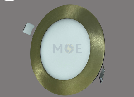 Cuperlight LED Downlight/ Panel Light Bronze Ceiling Flush Mounted Circular Daylight 6500K 800Lm 10.5cm 8W | KG803 | سبوت ليد مدور مخفي برونز دايلايت