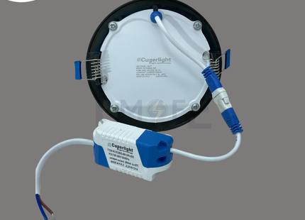 Cuperlight LED Downlight/ Panel Light Bronze Ceiling Flush Mounted Circular Daylight 6500K 800Lm 10.5cm 8W | KG803 | سبوت ليد مدور مخفي برونز دايلايت