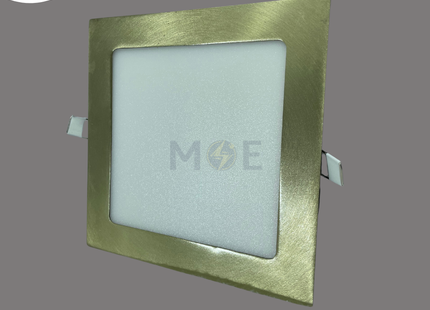 Cuperlight LED Downlight/ Panel Light Bronze Ceiling Flush Mounted Square Warmwhite 3000K 1800Lm 15cm 18W | KG-821 | سبوت ليد مربع مخفي برونز ورم وايت