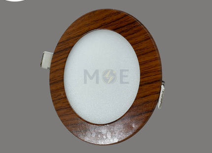 Cuperlight LED Downlight/ Panel Light Wooden Ceiling Flush Mounted Circular Warmwhite 3500K 800Lm 10.5cm 8W | KG803 | سبوت ليد مدور مخفي خشبي ورم وايت