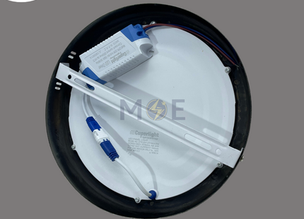 CuperLight LED Downlight/ Panel Light Bronze Ceiling Surface Mounted Circular Warmwhite 3000K 2200Lm 22.5cm 22W | CP-R-22W | سبوت ليد مدور ظاهر برونز ورم وايت
