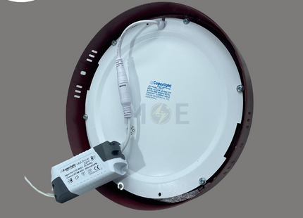 CuperLight LED Downlight/ Panel Light Wooden Ceiling Surface Mounted Circular Daylight 6500K 2200Lm 22.5cm 22W | CP-R-22W | سبوت ليد مدور ظاهر خشبي دايلايت