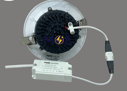 CuperLight LED COB Downlight/ Panel Light White Ceiling Flush Mounted Circular Warmwhite 3000K 10.5cm 1200lm 10W | DL05 | سبوت ليد مدور مخفي ابيض ورم وايت