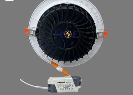 CuperLight LED COB Downlight/ Panel Light White Ceiling Flush Mounted Circular Daylight 6500K 20cm 4000lm 40W | DW-315-40W | سبوت ليد مدور مخفي ابيض دايلايت