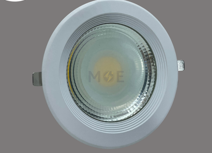 CuperLight LED COB Downlight/ Panel Light White Ceiling Flush Mounted Circular Warmwhite 3000K 14cm 2200Lm 18W | DL03 18W | سبوت ليد مدور مخفي ابيض ورم وايت
