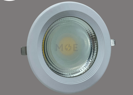 CuperLight LED COB Downlight/ Panel Light White Ceiling Flush Mounted Circular Warmwhite 3000K 16cm 3600Lm 30W | DL04-30W | سبوت ليد مدور مخفي ابيض ورم وايت
