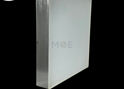 CuperLight LED Downlight/ Panel Light Chrome Ceiling Surface Mounted Square Daylight 6500K 4800Lm 30cm 60W | TH-60W | سبوت ليد مربع ظاهر فضي دايلايت