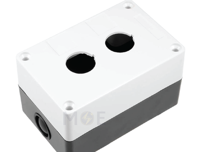 Control Box Push Button 2 Hole 22mm | CBX-02 | علبة ظاهرة مجوزة