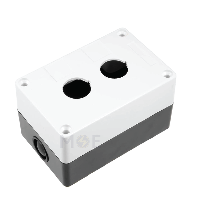 Control Box Push Button 2 Hole 22mm | CBX-02 | علبة ظاهرة مجوزة
