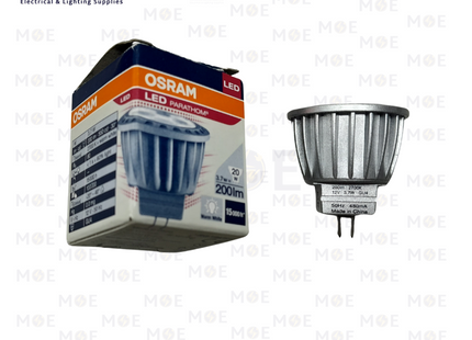 OSRAM LED Spot Lamp WarmWhite GU4 MR11 3.7W DC 12V | لمبة سبوت ليد ورم وايت