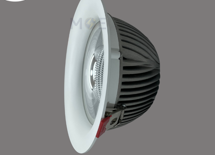 CuperLight LED COB Downlight/ Panel Light Matt White Ceiling Flush Mounted Circular Daylight 20cm 6500Lm 65W | ZR-D2008-65W | سبوت ليد مدور مخفي ابيض مات دايلايت