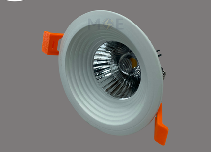 CuperLight LED COB Downlight/ Panel Light White Ceiling Flush Mounted Circular Warmwhite 3000K 9.5cm 700Lm 7W | US-1627 | سبوت ليد مدور مخفي ابيض ورم وايت